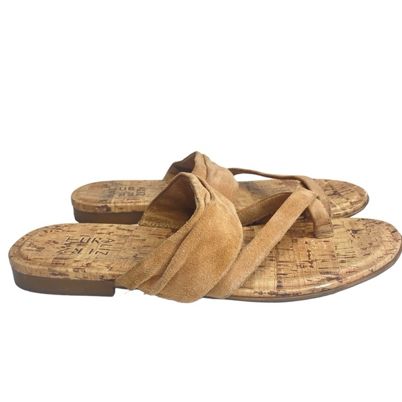 Naturalizer Shannon tan suede toe sandal size 7.5 - Picture 8 of 11